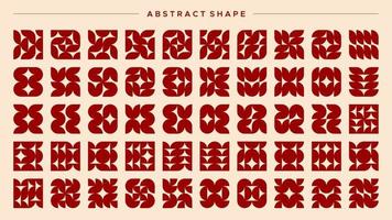 Collection of basic pattern design template. Abstract basic pattern design. vector