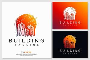 Modern property logo design concept. Construction logo template design. vector