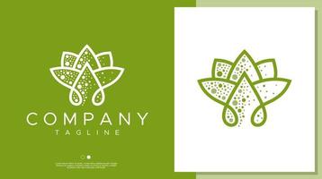 Leaf A letter logo design template. Letter A logo vector. vector