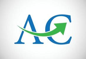 Initial AC Letter logo design, Vector design concept