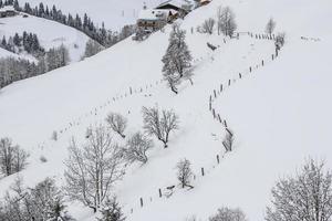 Winter landscape in Austrian Alps photo