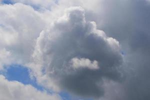 Stormy weather and dark clouds photo