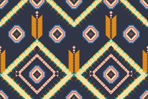 ethnic geometric seamless pattern vector. African Arab American Aztec motif pattern. vector elements designed for background, wallpaper, print, wrapping,tile, fabric patern. vector pattern.