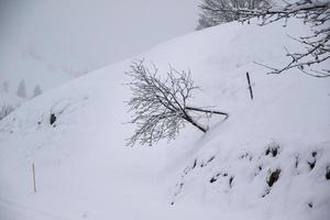 Winter landscape in Austrian Alps photo