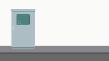 Electrical cabinet cartoon vector. free space for text. wallpaper. copy space. switch box. vector