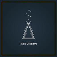 Christmas tree vector. Christmas tree tag. symbol. free space for text. copy space. blank. vector