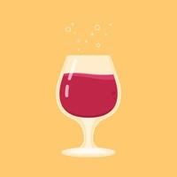 glass wine vector. symbol. logo design. vector