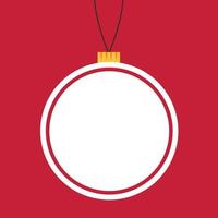 Christmas ball vector. Christmas ball tag. symbol. vector