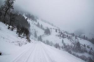 winter landscape in Austrian Alps photo