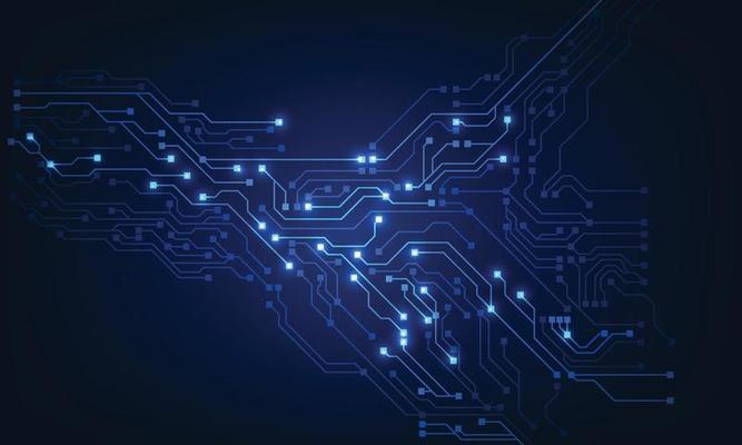 abstract circuit networking blockchain concept background