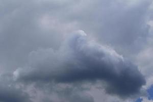 Stormy weather and dark clouds photo