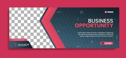 Modern banner template design for business webinar, marketing webinar, online class program, etc vector