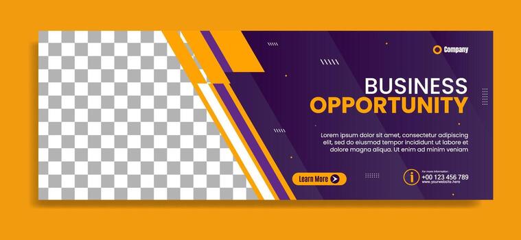 Modern banner template design for business webinar, marketing webinar, online class program, etc vector