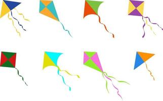 Kites, vector set.