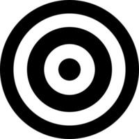 black and white circle target vector