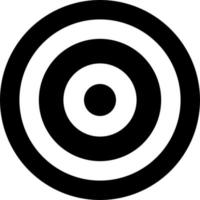 black and white circle target vector