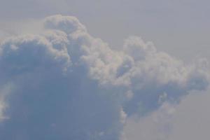 Clear blue sky and white clouds photo