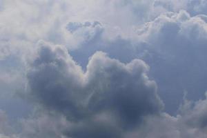 Stormy weather and dark clouds photo