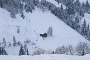 paisaje invernal en los alpes austríacos foto