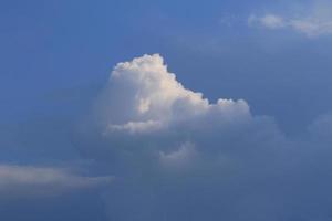 Stormy weather and dark clouds photo