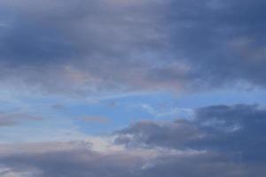 Stormy weather and dark clouds photo