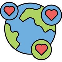 Earth Love which can easily edit or modify vector