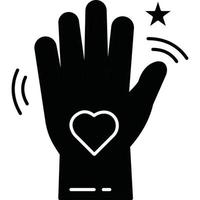 Hand Waving Love which can easily edit or modify vector