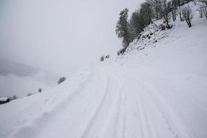 Winter landscape in Austrian Alps photo