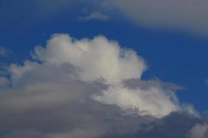 Stormy weather and dark clouds photo