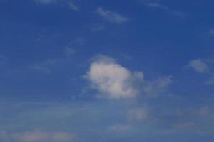 Clear blue sky and white clouds photo