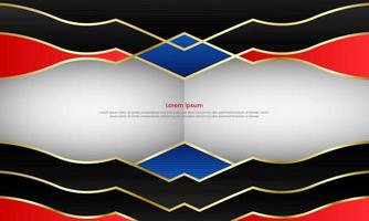 Abstract geometric background with black, blue and red for cover design business brochure poster template eps10. vector