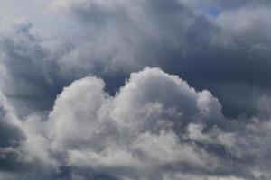 Stormy weather and dark clouds photo