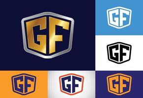 Initial Letter G F Logo Design Vector. Graphic Alphabet Symbol For Corporate Business Identity vector