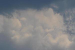 Stormy weather and dark clouds photo