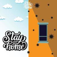 stay at home vector