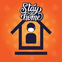 stay at home vector