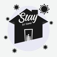 stay at home vector