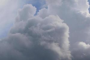 Stormy weather and dark clouds photo