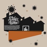 stay at home vector