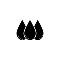 water drop icon logo vector