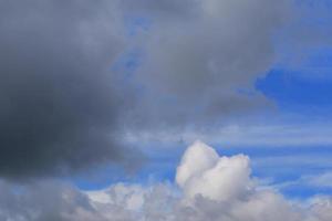 Stormy weather and dark clouds photo