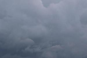 Stormy weather and dark clouds photo