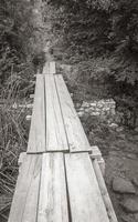 Plitvice Lakes National Park landscape footbridge over turquoise water Croatia. photo