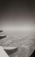 vista desde la ventana del avión a gran altura sobre Sudáfrica. foto