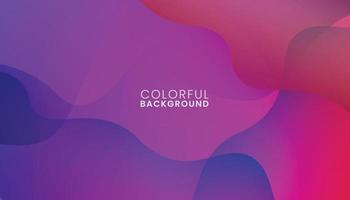 Abstract Dynamic Colorful Geometric Background. Fluid Gradient Shapes Composition. Liquid Color Background Design vector