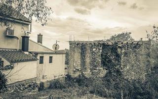 Old abandoned broken dirty house building in Novi Vinodolski Croatia. photo