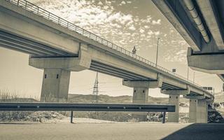 Elevated highway and bridge in Bakar Croatia. photo