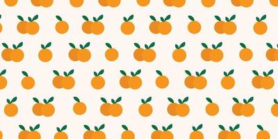 Fresh orange pattern for fabric design. Trendy pattern with tropical style for background and wallpaper vector