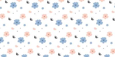 Abstract spring flower pattern for background and wallpaper vector