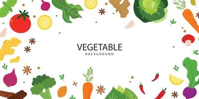 diseño abstracto de banner de alimentos saludables para marco y espacio de copia vector